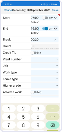 Timesheet Mobile